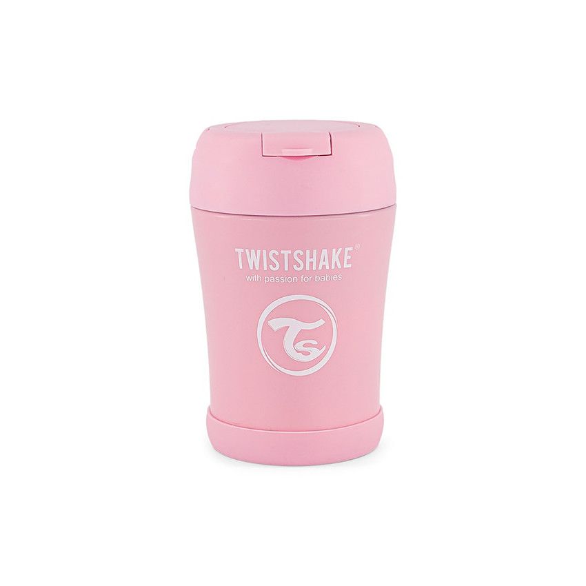 Bouteille alimentaire isotherme 350 ml – Rose Pastel - Ecru
