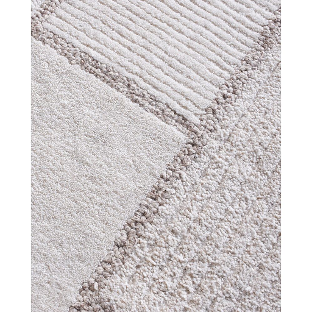GULVTEPPE HUGHES ULL 160X230CM BEIGE