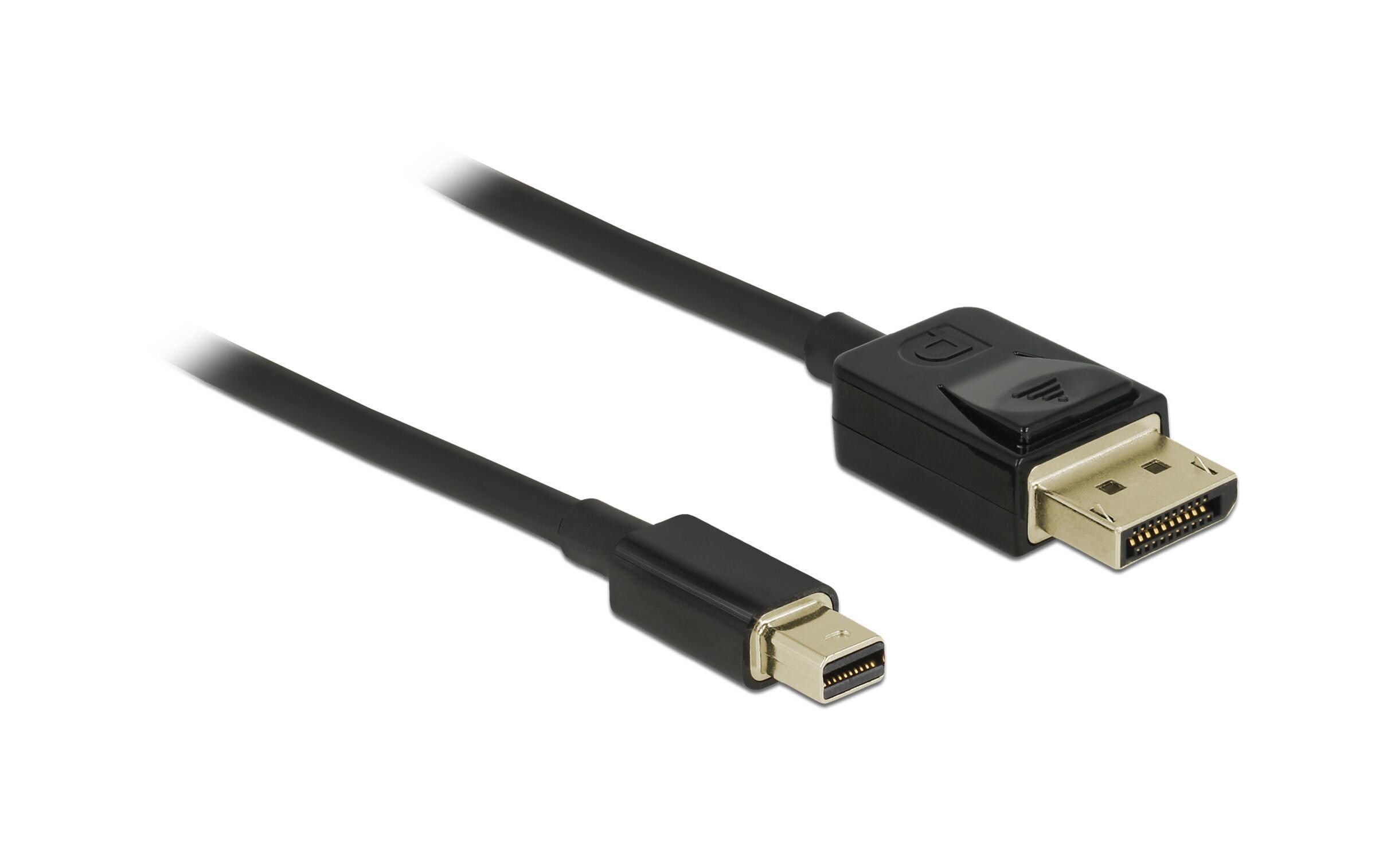 Kabel Mini-DisplayPort – DisplayPort, 2 m 8K 60 HzDelock Mini DisplayPort zu DisplayPort Kabel 8K 60 Hz 2 m DP 8K zertifiziert