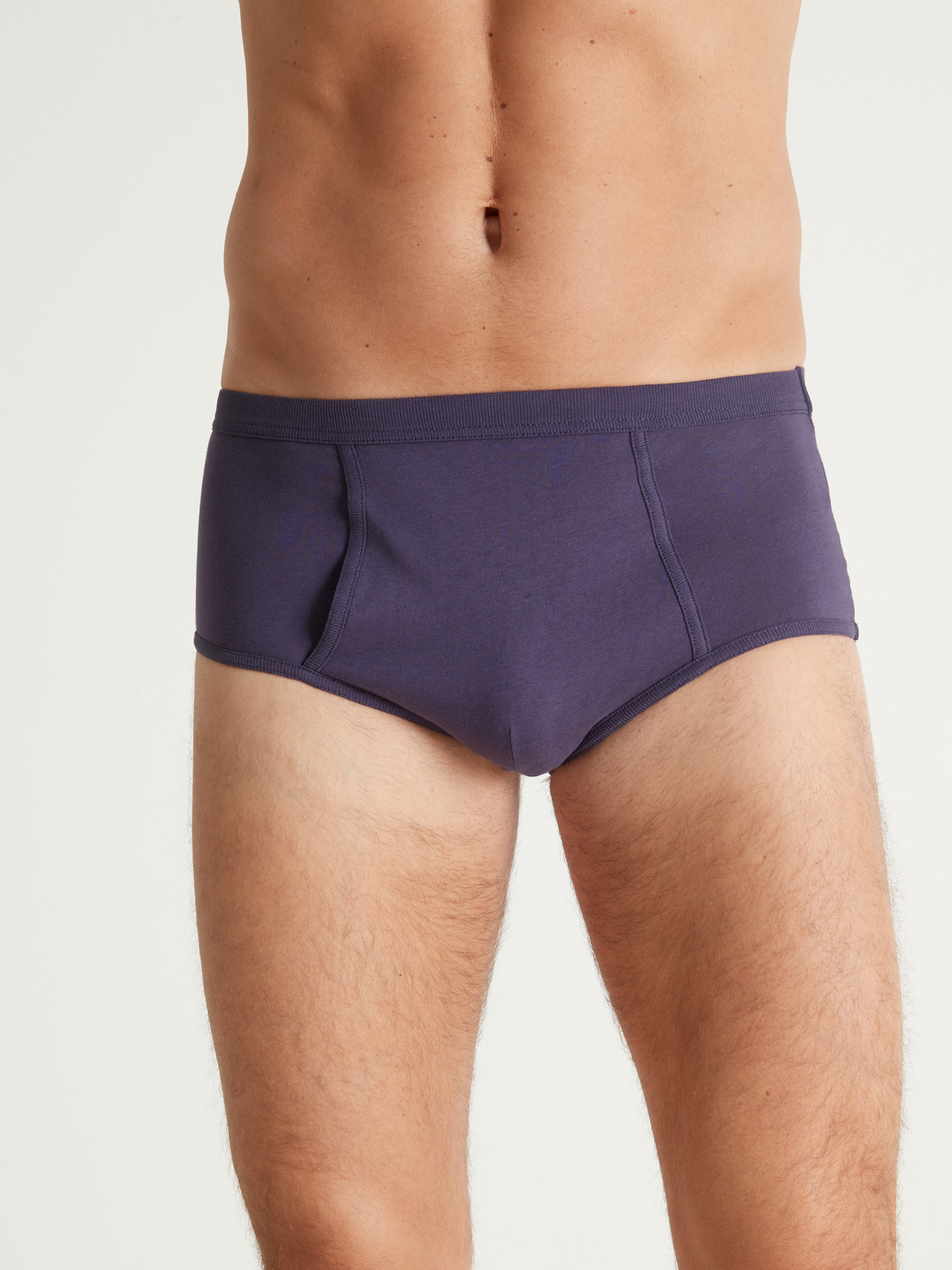 Lot de 4 slips hauts ouverts pur coton