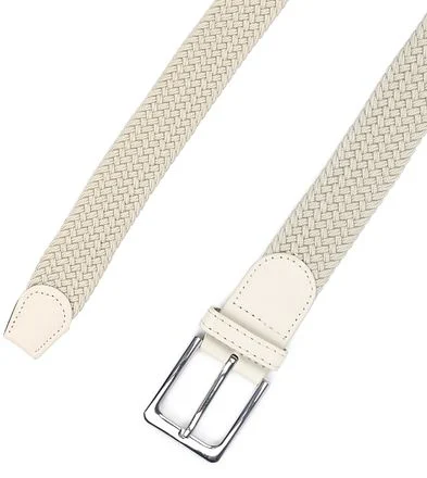 Gevlochten Riem Beige Riem Elastisch Beige