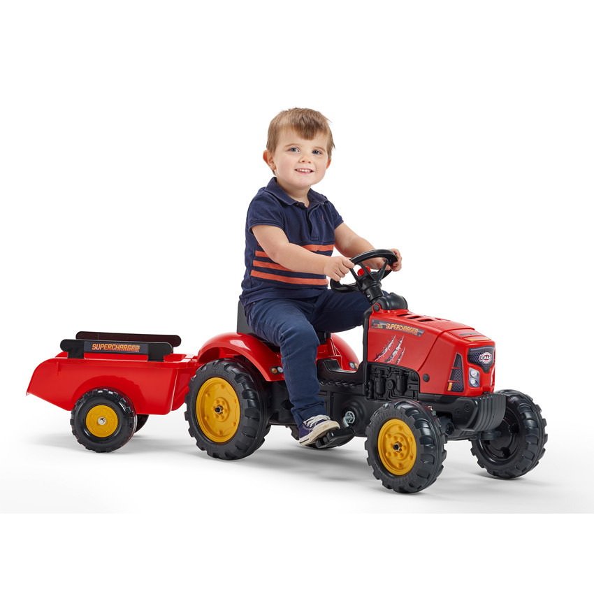 Tracteur à pédales Supercharger Rouge