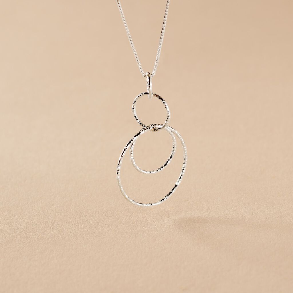 Collier Flaura Argent Blanc