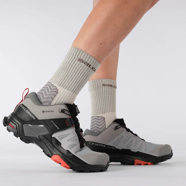 X ULTRA 4 WIDE GORE-TEX  Hiking-Halbschuhe Damen Alloy/QuietShade/BurntSienna