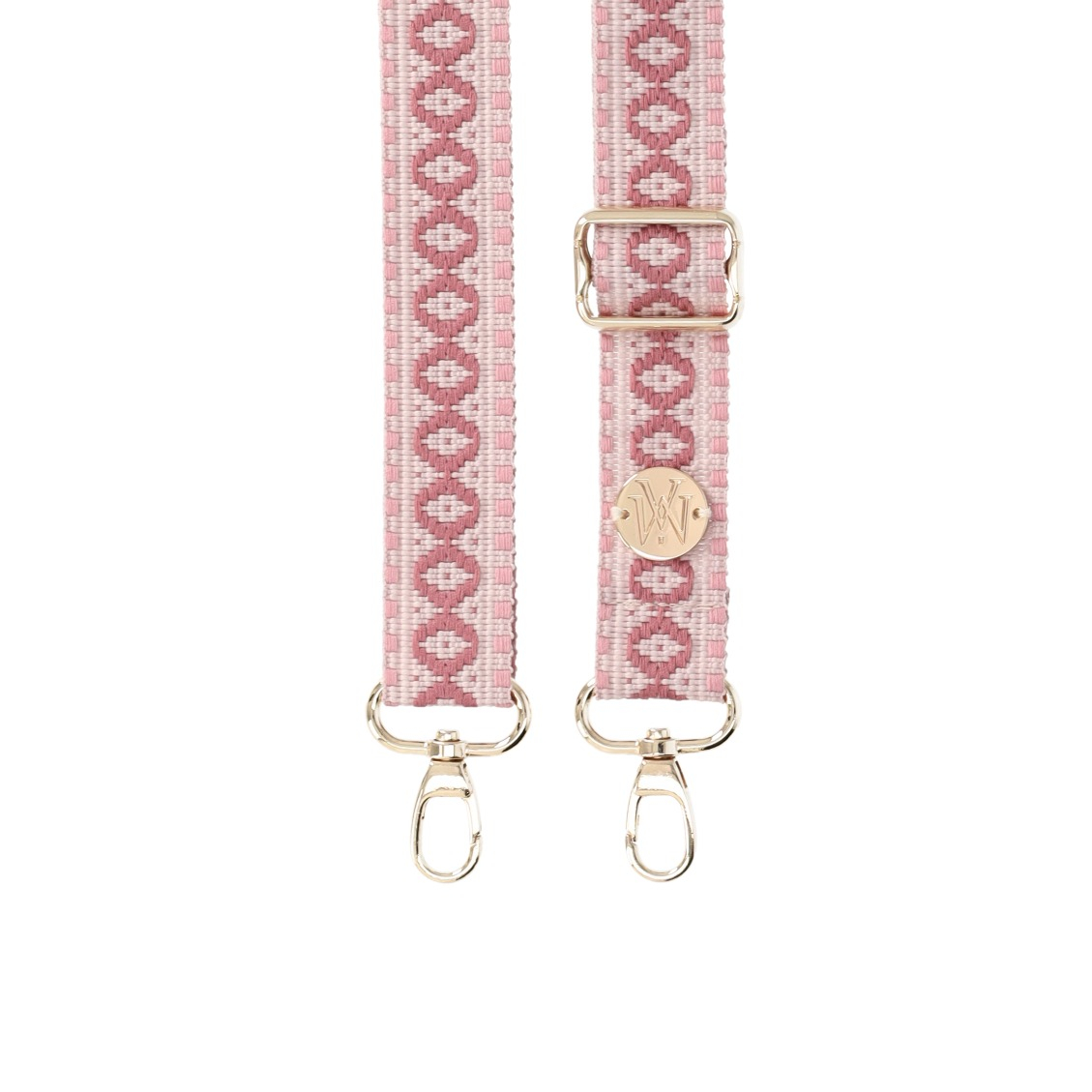 Handyband Handgemachtes Umhängeband für Handyhüllen Indian Gold - Dark Pink / Light Pink / Rosewood