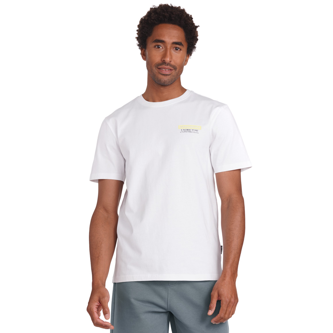 VanVaan Denim Herren T-Shirt mit Rücken-Print weiss