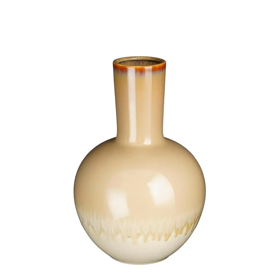 Mica Decorations Holm Vaas - H42 x Ø27,5 cm - Keramiek - Crème