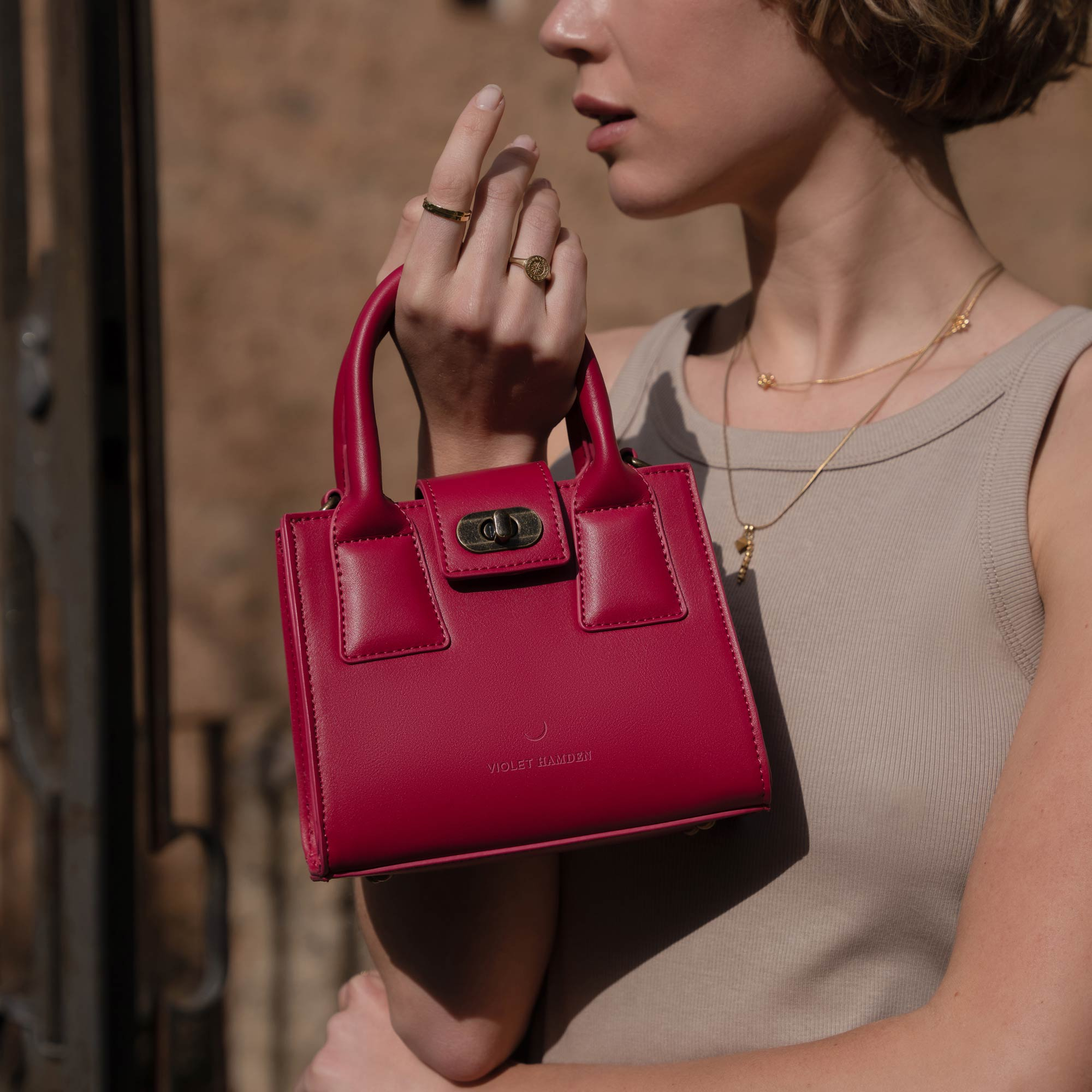 crossbody tas, handtas Violet Hamden Violet Hamden Roze