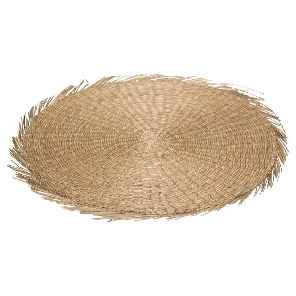 Secret de Gourmet Placemat - raffia naturel - rond - 38 cm