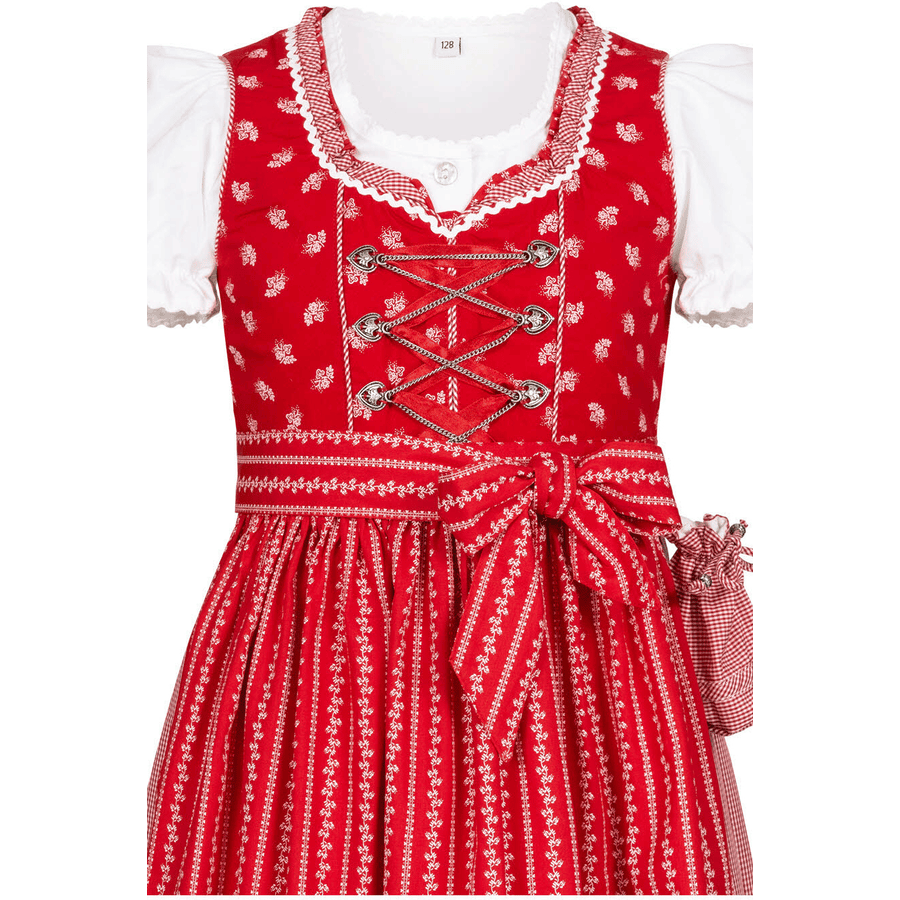 Nübler Kinderdirndl 3-teilig Larissa Rot