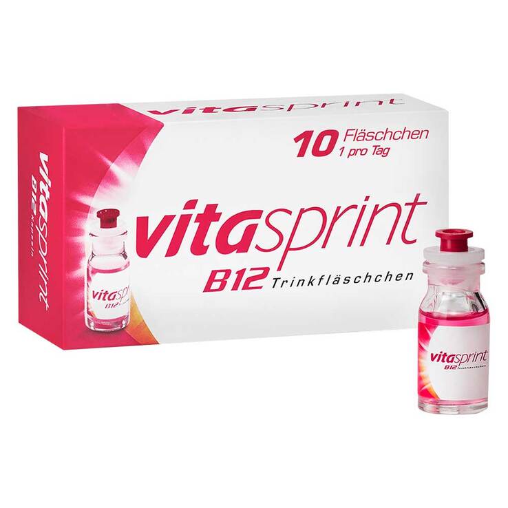 vitasprint B12 Trinkfläschchen mit Vitamin B12 für mehr Energie, 10 St