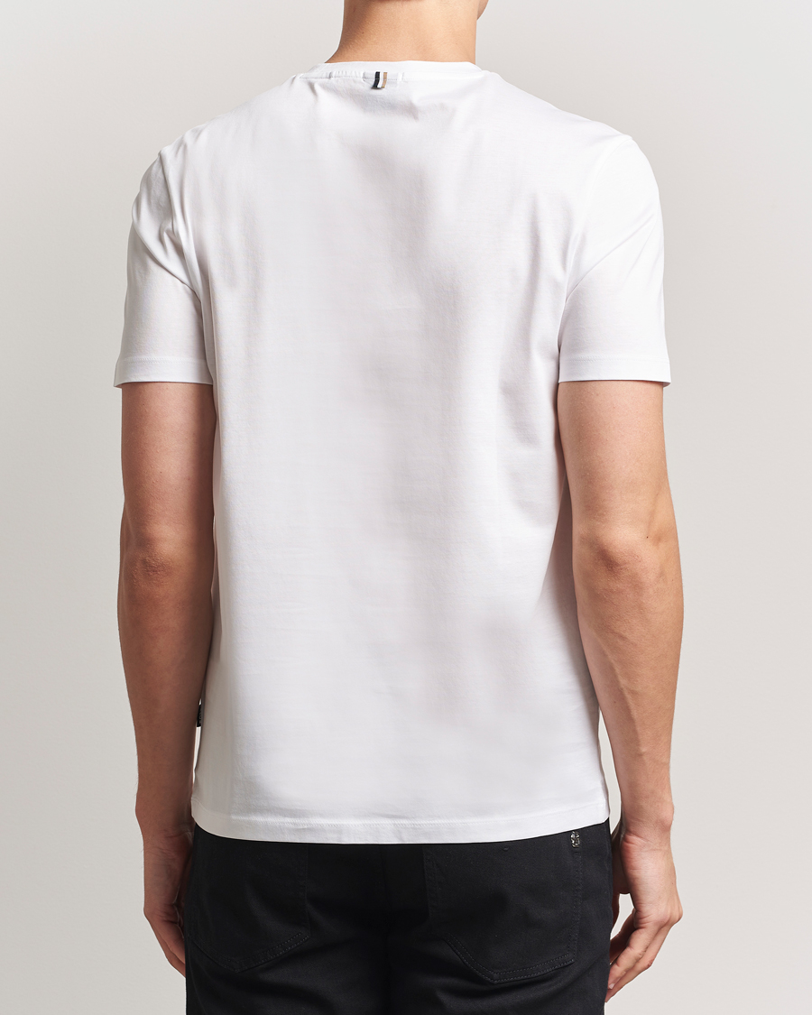 BOSS BLACK Tessler Mercerized Crew Neck T-Shirt White