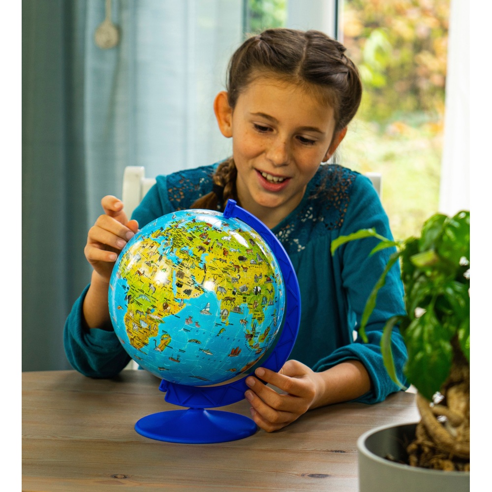 Ravensburger Kinderweltglobus, 180-teiliges 3D-Puzzle