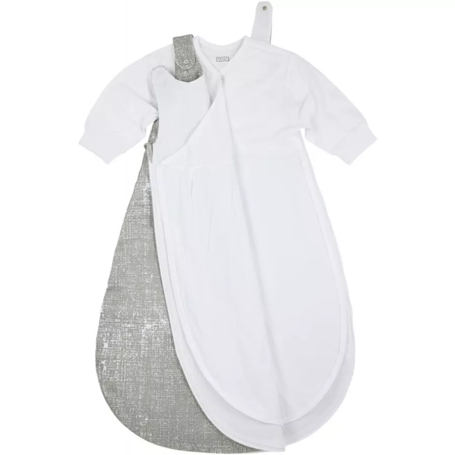 Meyco Schlafsack 2 teilig gefüttert fine lines hellgrau