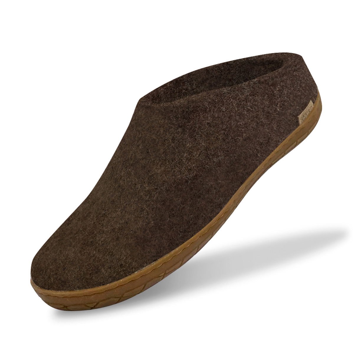 Glerups Tøffel med gummisål (Nature Brown)