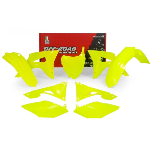 RTECHMX - Kit plastique Honda CRF (2017-2018) - RKITCRFGF0599 Jaune fluo