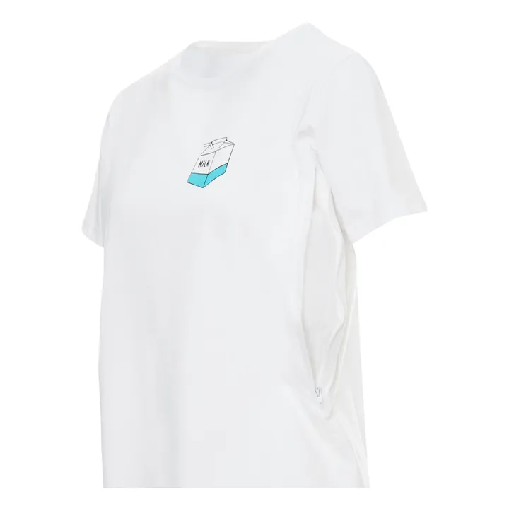 Tajinebanane T-Shirt d'allaitement Take away milk | Blanc