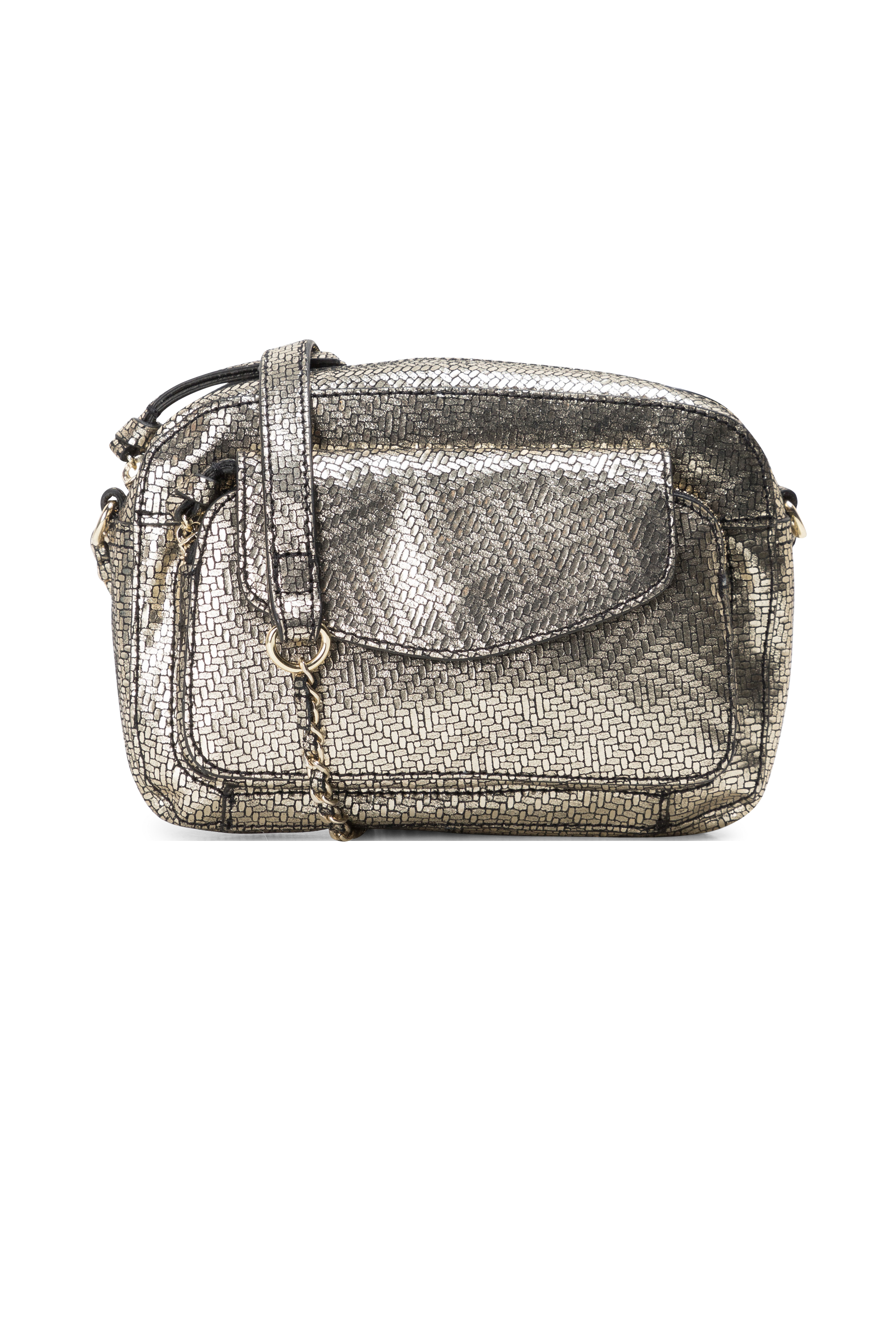PIECES Sac à bandoulière PCDAINO LEATHER CROSS BODY FC Doré