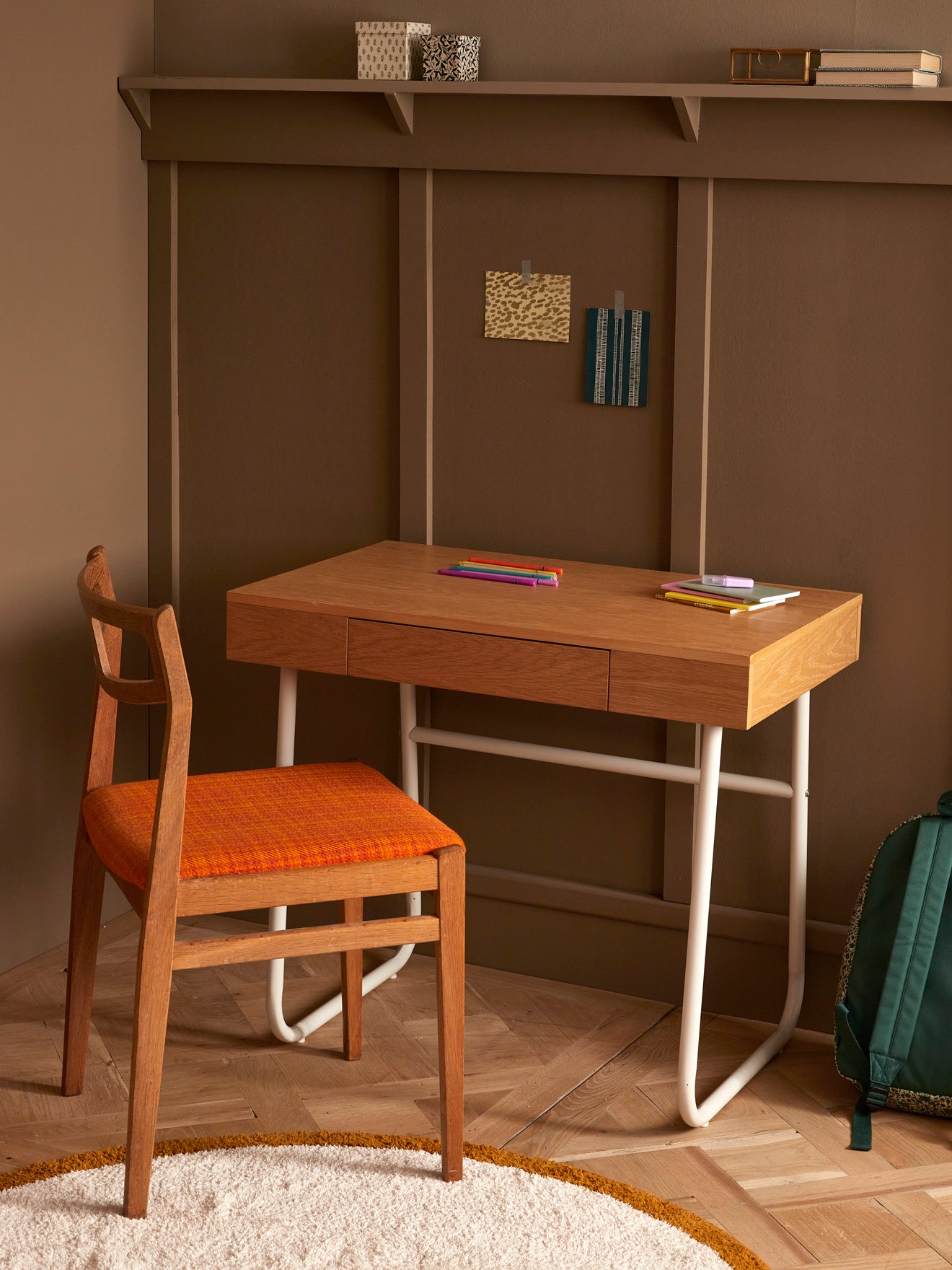 Bureau enfant bois et métal