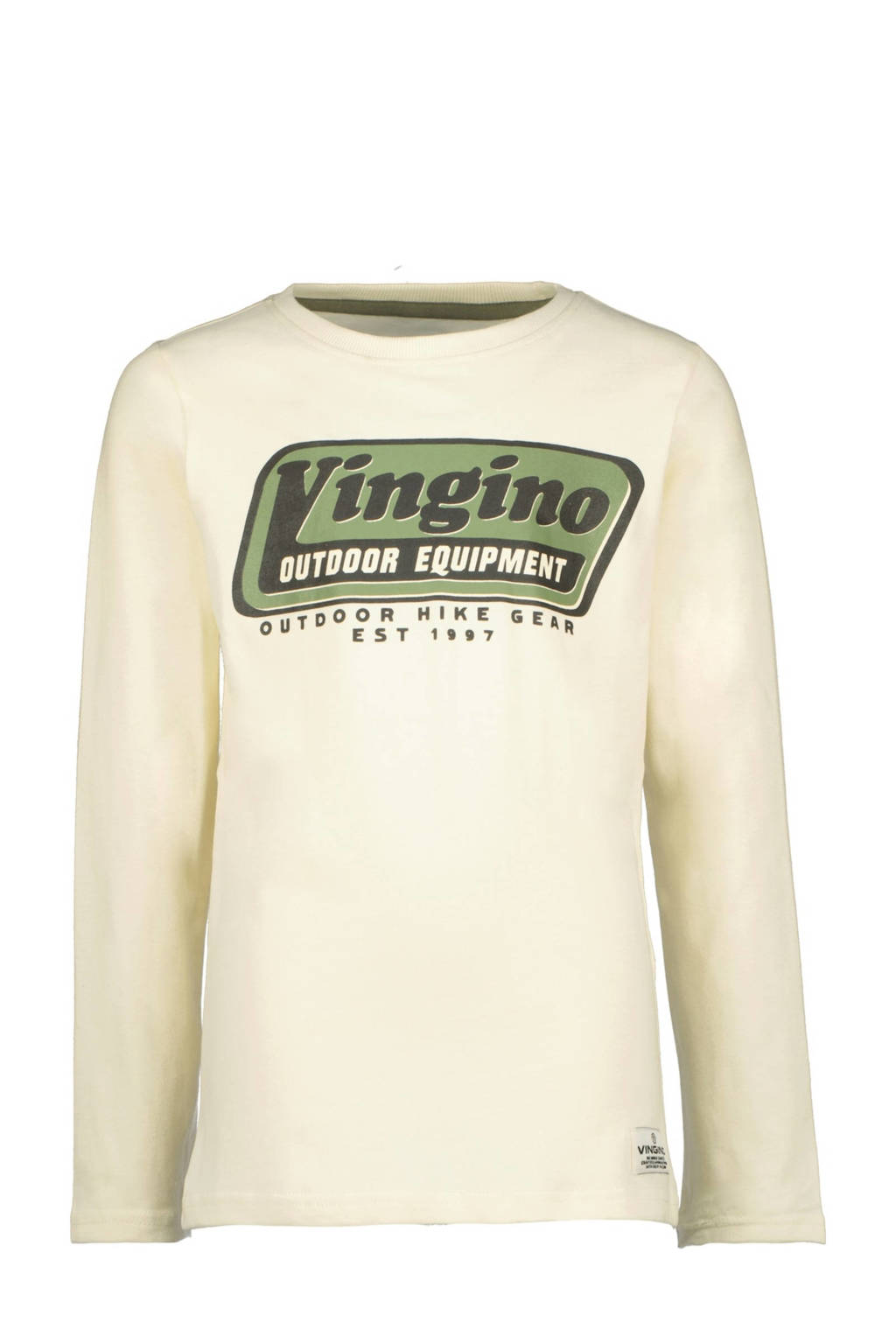 Vingino longsleeve Jarrod met logo wit