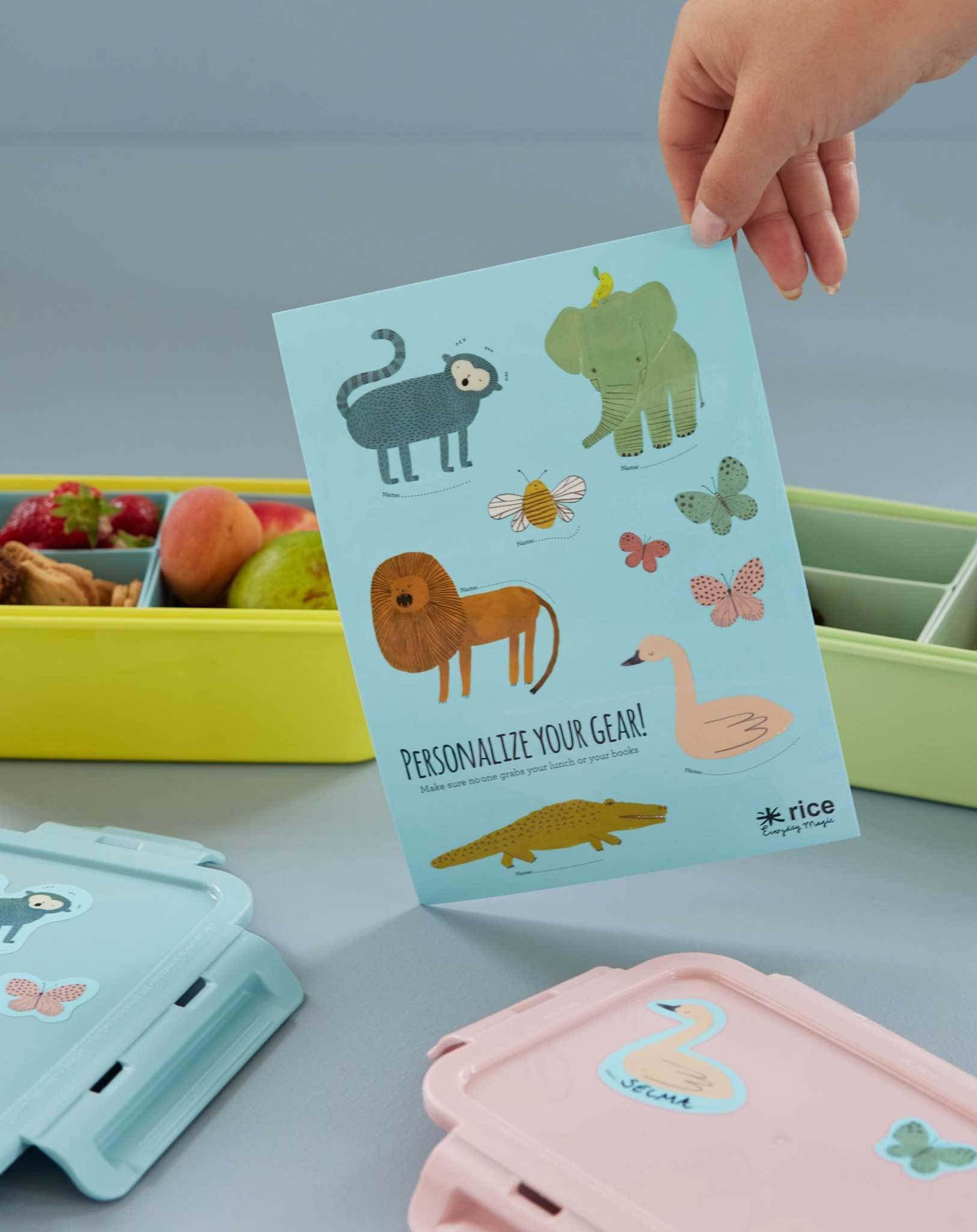 Sticker PERSONALIZE YOUR LUNCHBOX - JUNGLE