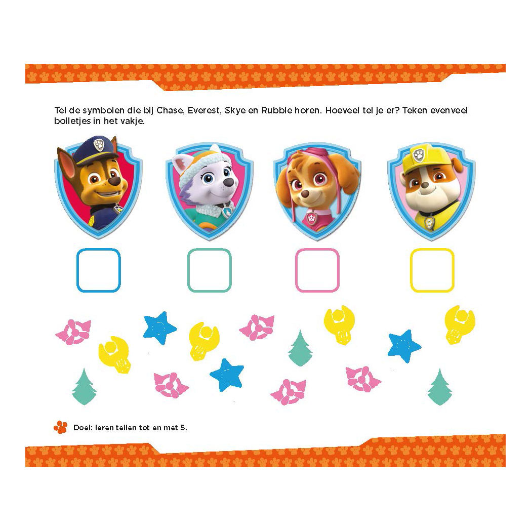 PAW Patrol - Leuke telspelletjes (4-5 jaar)