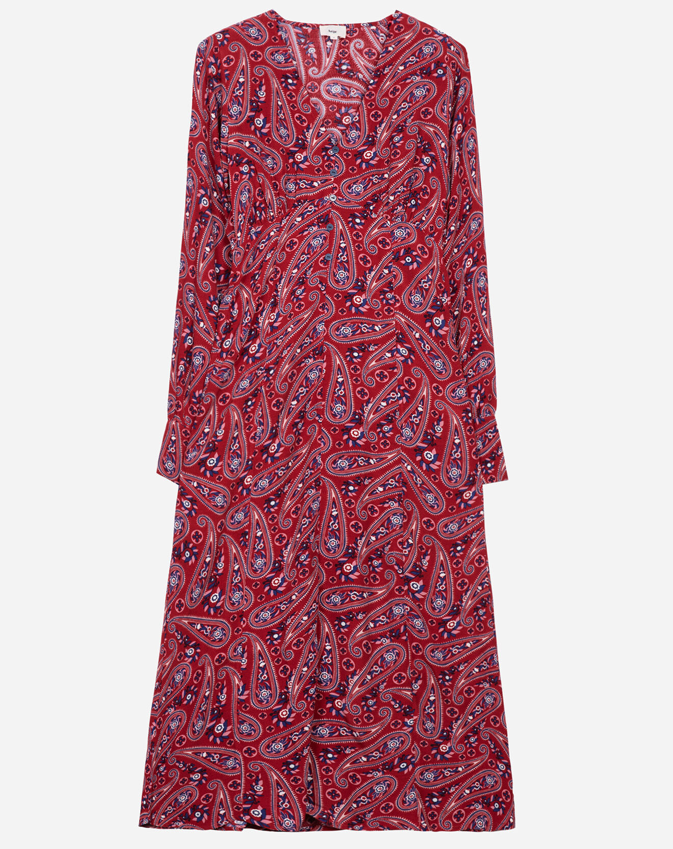 An'ge Robe Miroko paisley sanguine