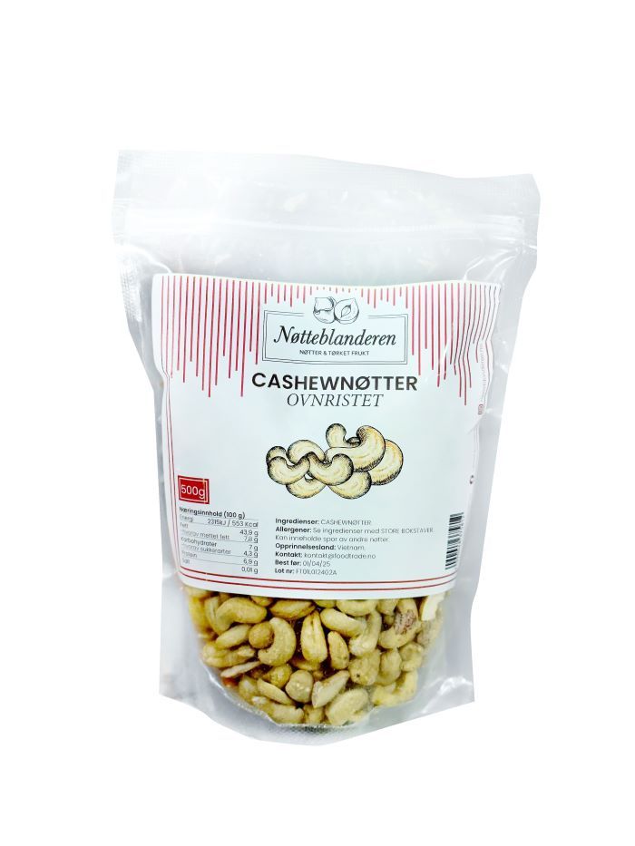 Nøtteblanderen Cashewnøter Ovnsristet