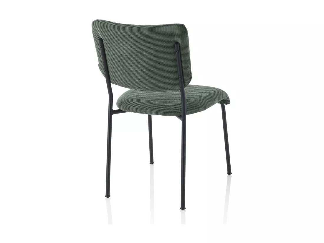Set de 2 Chaises LOIS vert bouteille
