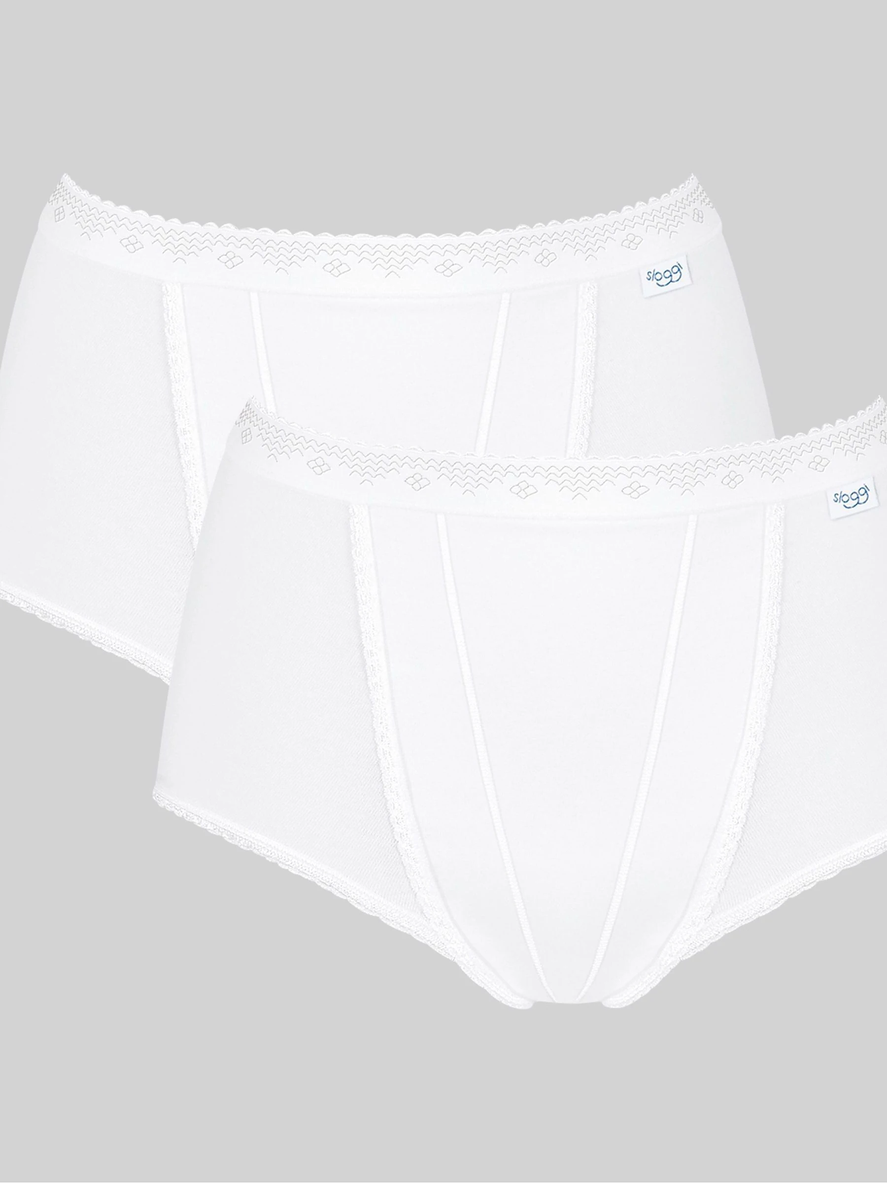 Wit - Sloggi set van 2 buikcorrigerende slips