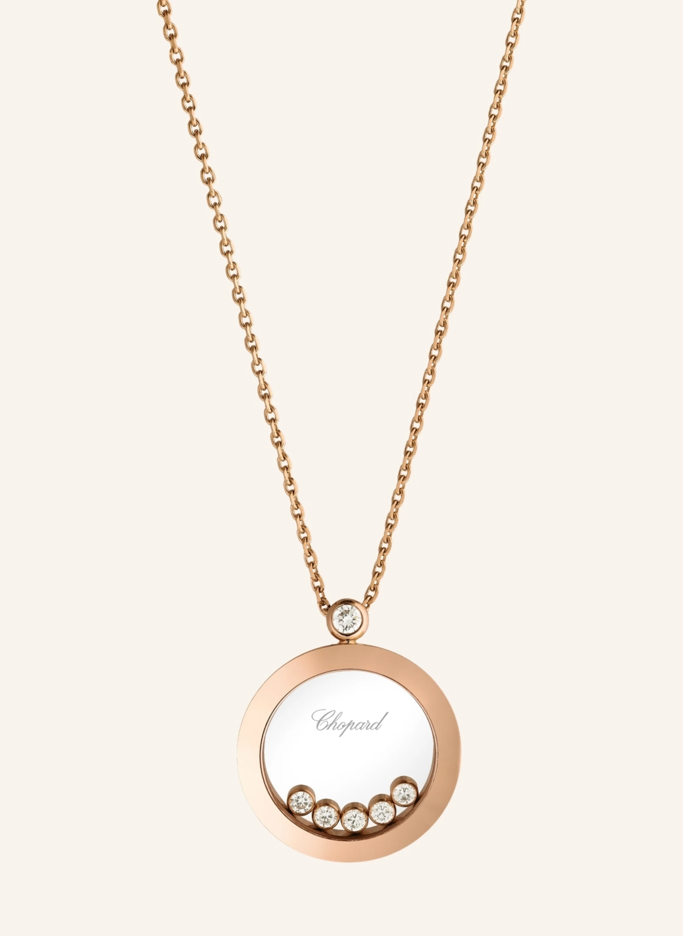 Chopard Anhänger HAPPY DIAMONDS ICONS Anhänger aus 18 Karat Roségold und Diamanten