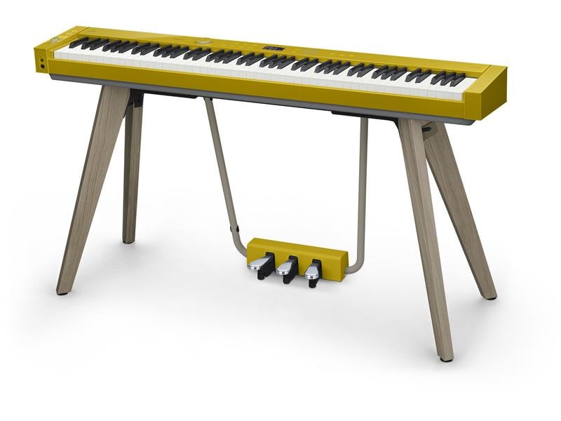 Casio E-Piano Privia PX-S7000 – Harmonious Mustard Digitalpiano mit dem authentischen Anschlag eines Flügels, innovativer Klangtechnologie und beeindruckender Ästhetik