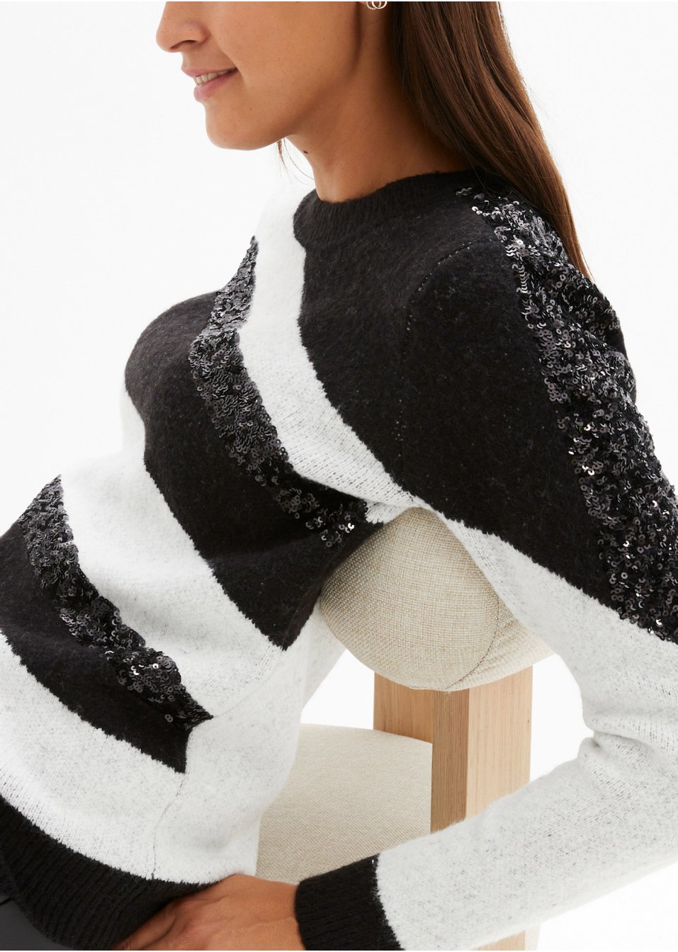 Pull à paillettes