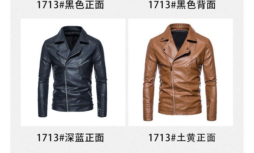Dandyluxe - Bikerjack met rits van imitatieleer