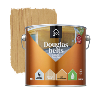 Lacq Douglas beits mat bruin 2,5 liter