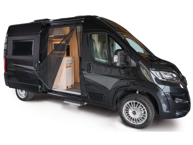 Van Quito Schiebetürenmoskitonetz Citroën, Fiat, Opel, Peug Schiebetürenmoskitonetz Reissverschluss, für Fahrzeughöhe H2/H3 von Citroën, Fiat, Opel, Peugeot, Toyota, Beifahrerseite (rechts), Maschenweite Fine-mesh