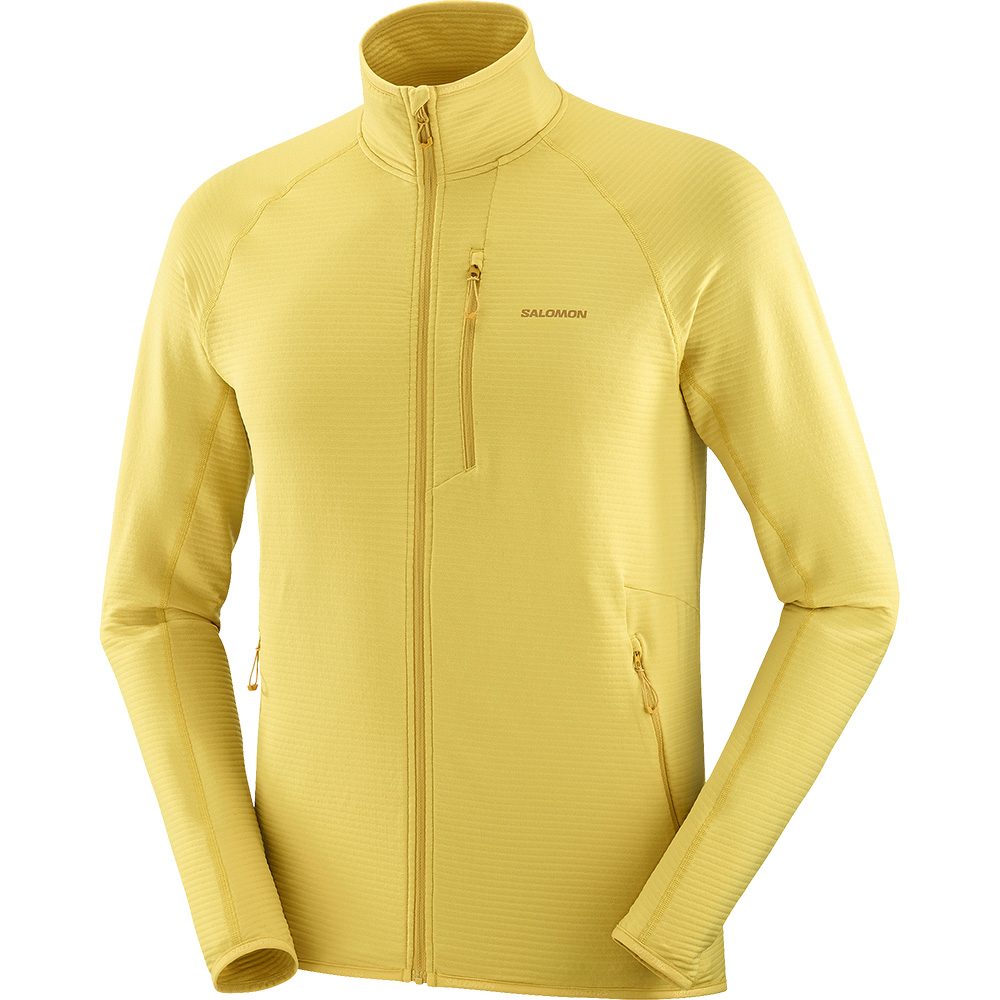Salomon Essential Lightwarm Midlayerjacke Herren cress green
