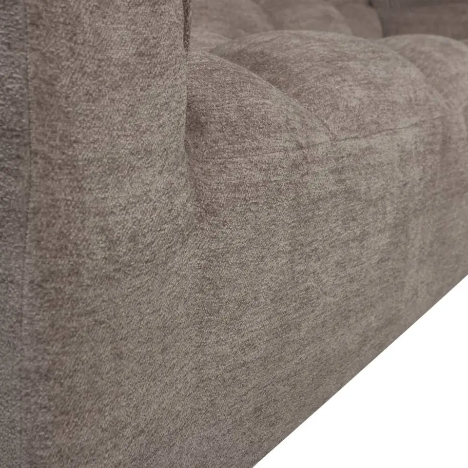 Hoekbank Tibas links - stof Raven - beige