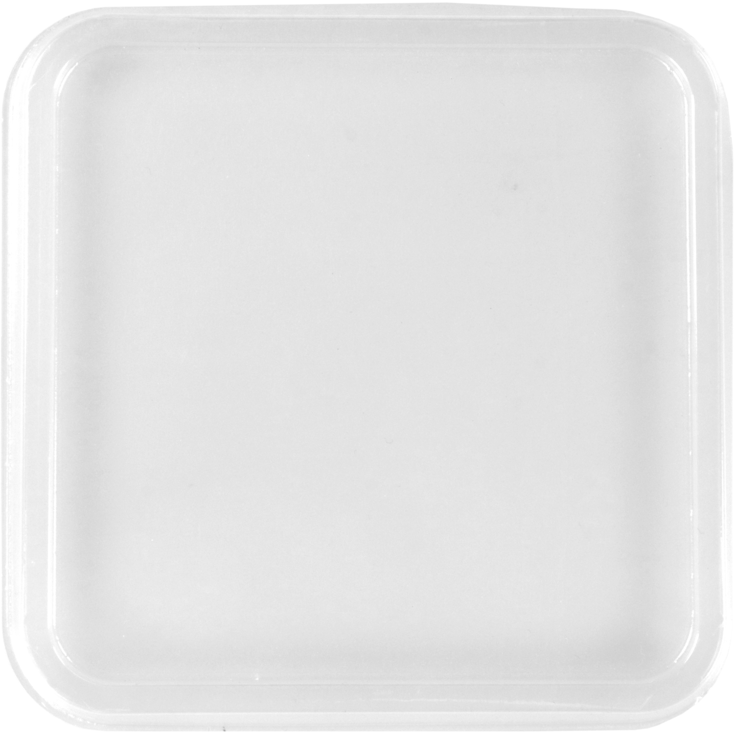 Deksel, kilobak, PS, vierkant, 114x114x10mm, helder