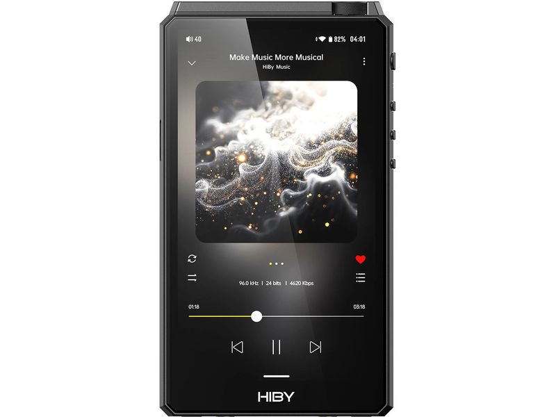 HiBy HiRes-Player R6 III 2025 Schwarz Hochauflösender Musikplayer mit Android 12