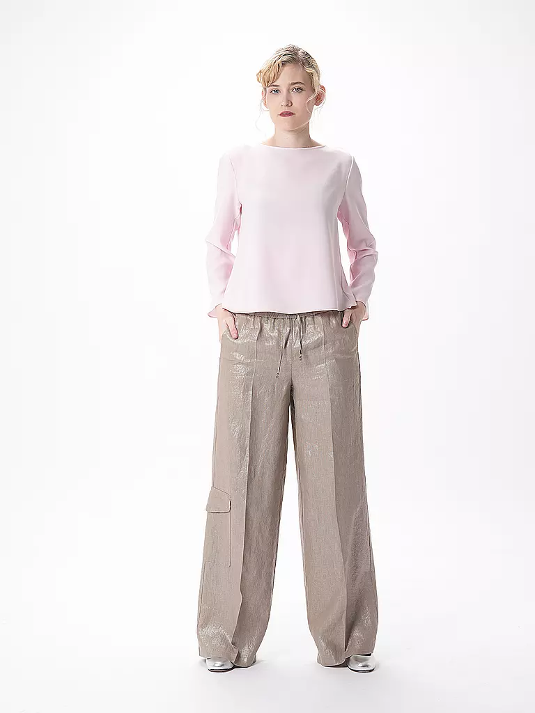 CAMBIO Leinen Cargohose AMALIA CARGO beige