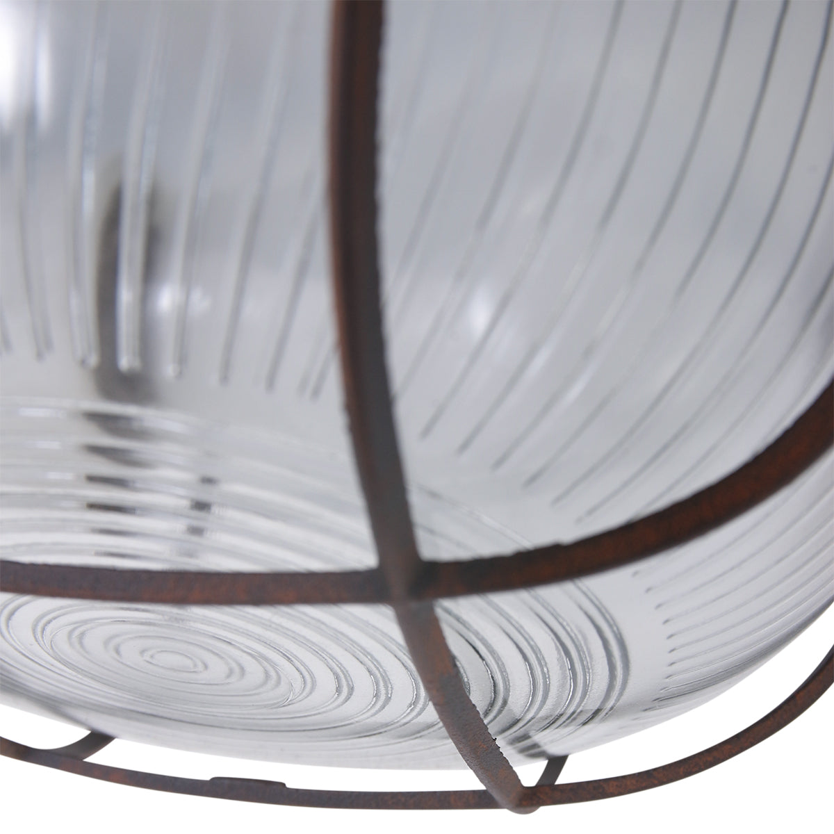 Mexlite - plafonniere - Lisanne - bruin - glas metaal - Ã 17cm - E27