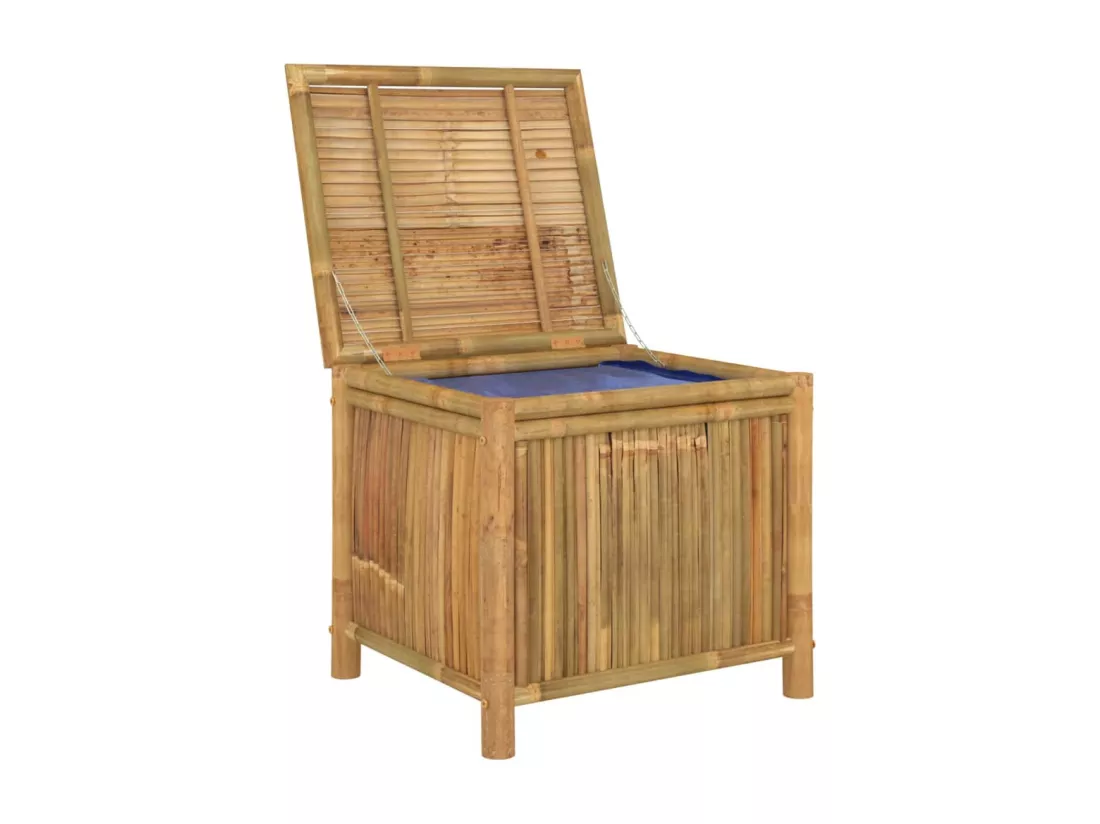 Boîte de rangement de jardin 60x52x55 cm Bambou