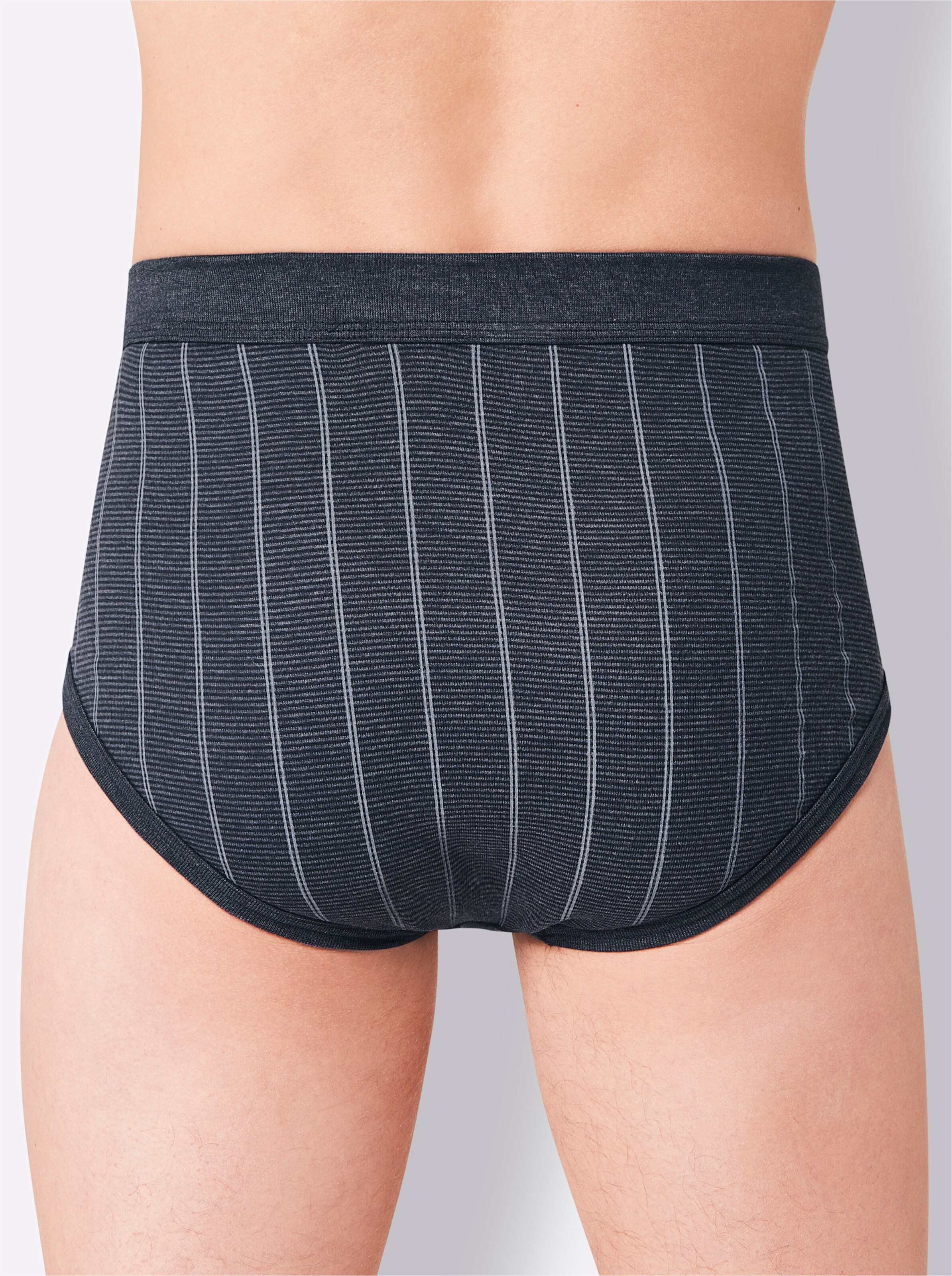 wäschepur men Slip in marine-gestreift