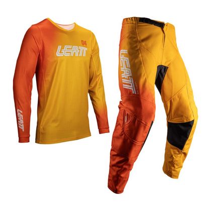 Tenue cross Leatt 3.5 RIDE KIT MAILLOT+PANTALON 2025 - Orange / Noir