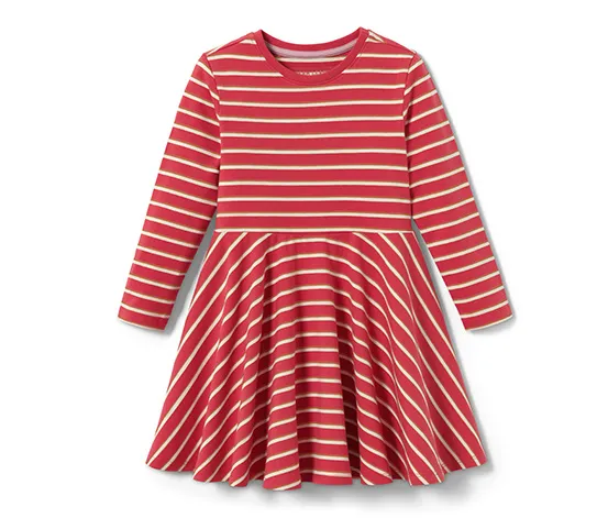 Jerseykleid, gestreift