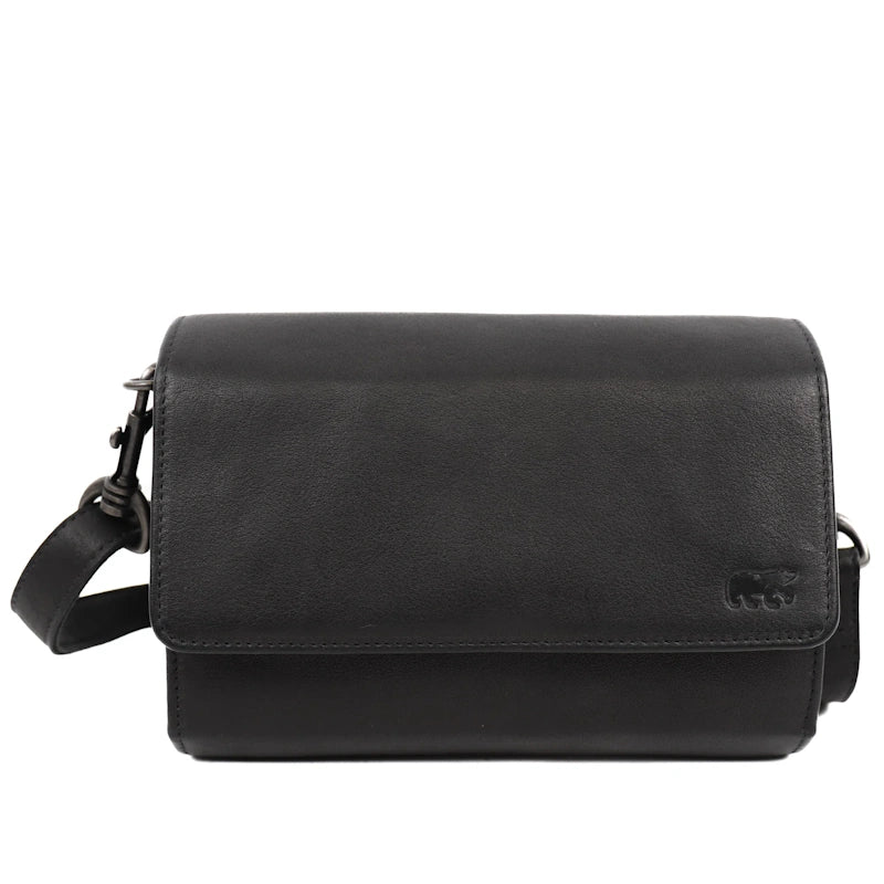 Bear Design Clutch/schoudertasje Elly Zwart