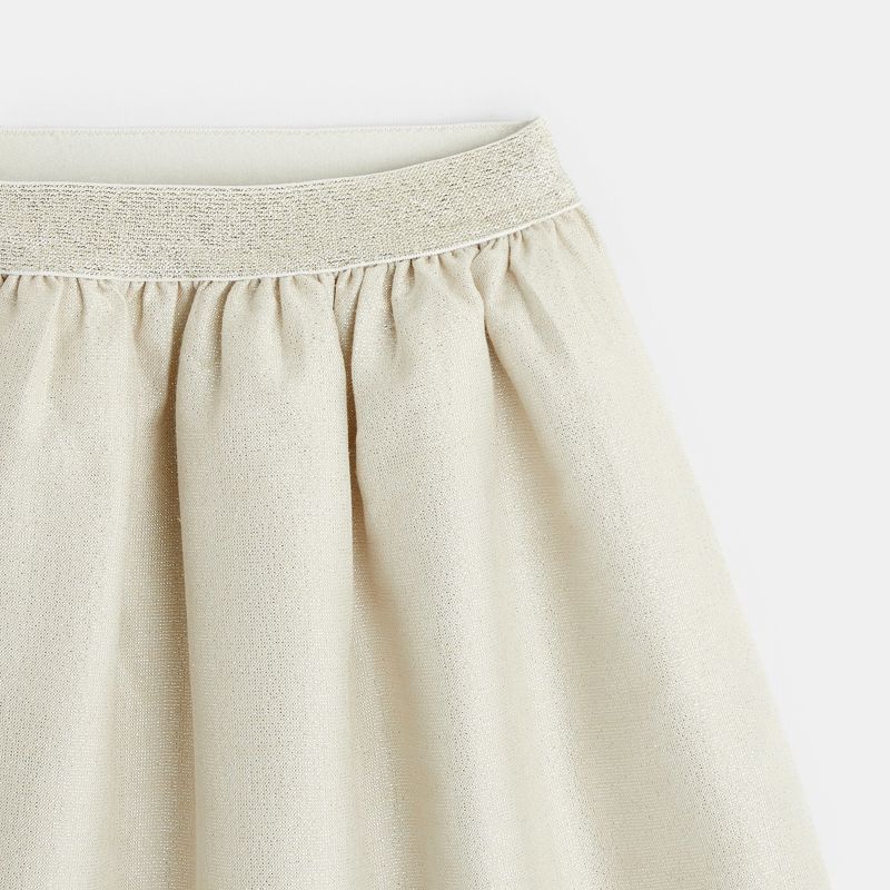 Jupe brillante beige bébé fille Beige
