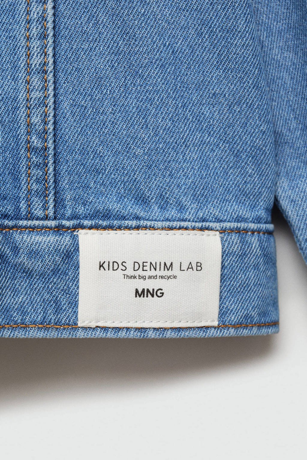 Mango Kids spijkerjas medium blue denim
