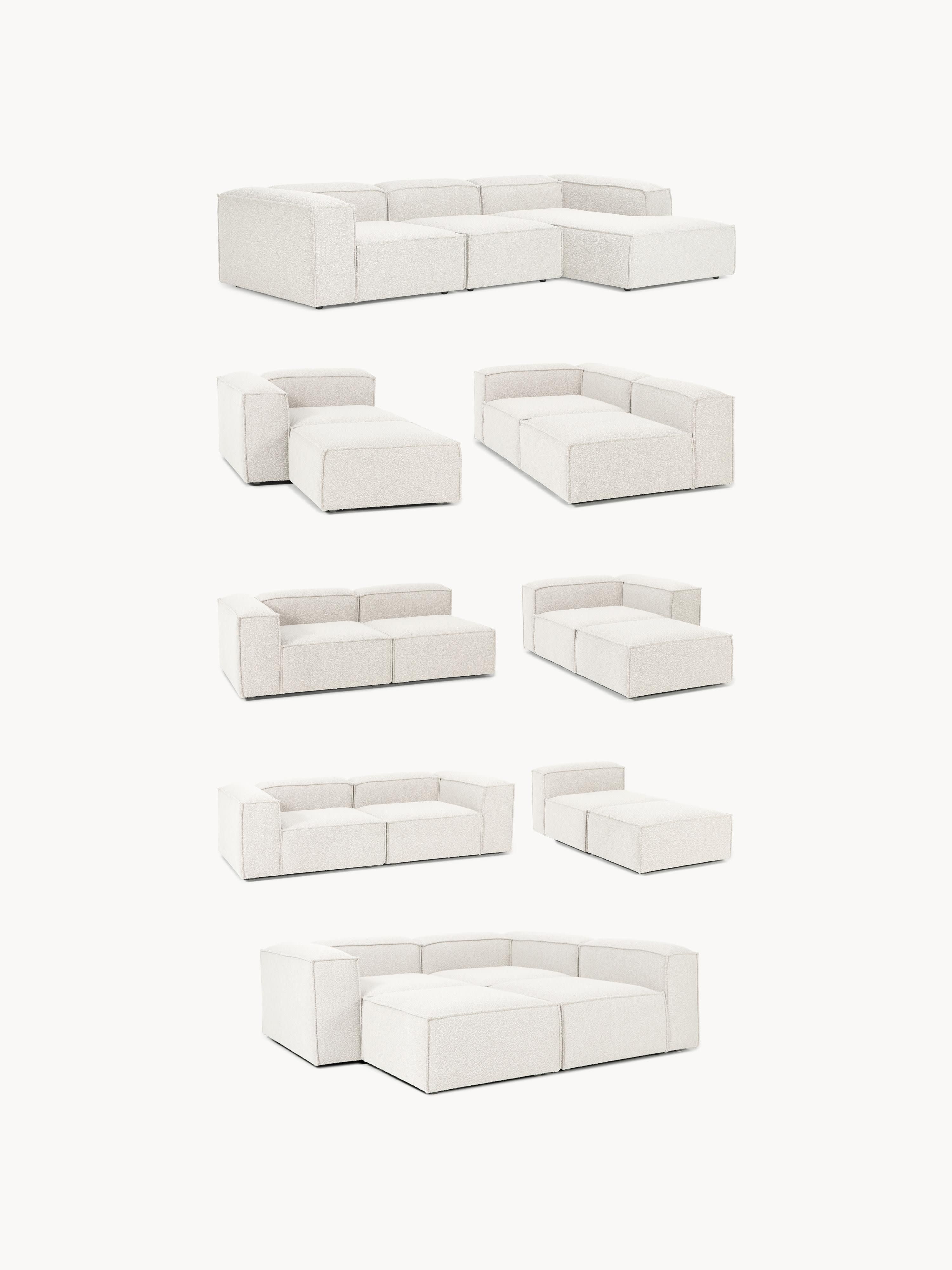 Modulaire chaise longue Lennon van bouclé